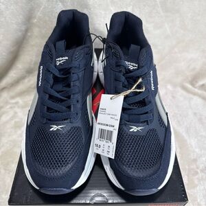 Reebok Men’s Chaos Running Shoes, Dark Blue, Light Gray, White US 10
